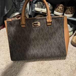 Michael Kors Signature Brown and Tan Tote